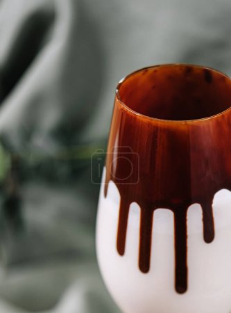 Milchschokoladen-Cocktail im schönen Glas