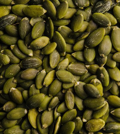 Photo for Close up of the pumpkin seeds closeup - Royalty Free Image