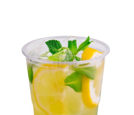 Fresh summer lemonade with citrus, orange