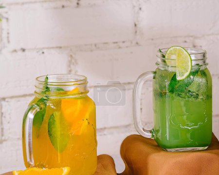 glasses of different fresh juice