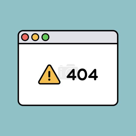 Foto de Error 404 Ilustración de ventana - Imagen libre de derechos