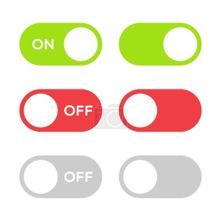Foto de Botones de interruptor de encendido y apagado - Imagen libre de derechos