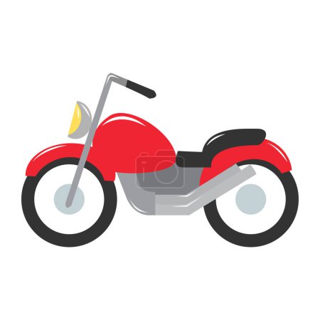 Foto de Ilustración plana del diseño de la motocicleta del vector - Imagen libre de derechos