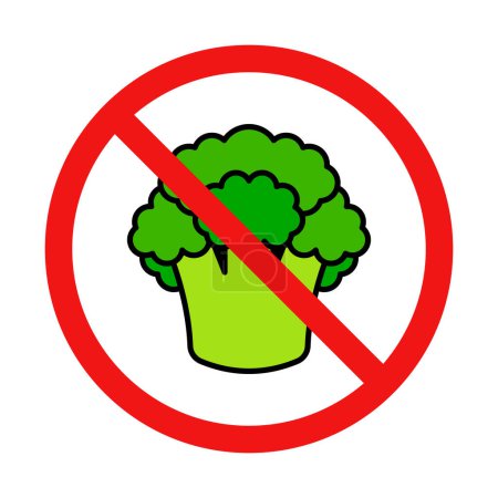 Foto de Ningún signo de brócoli sobre fondo blanco - Imagen libre de derechos