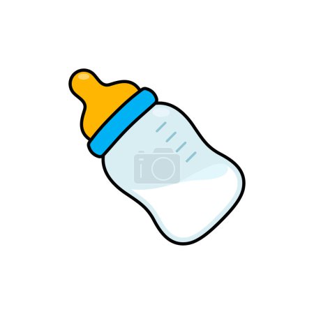 Foto de Vector bebé leche biberón ilustración - Imagen libre de derechos