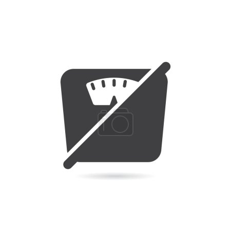 Vector Isolated No Weight Scale Icon