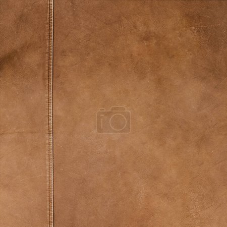Photo for Brown leather texture, background - Royalty Free Image