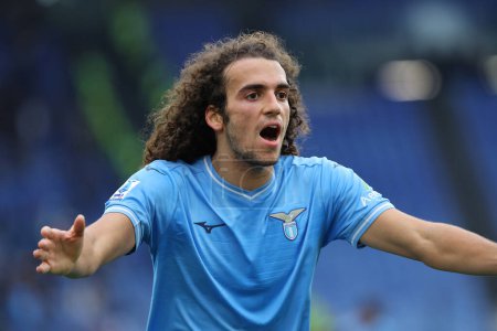 Photo for Rome, Italy 14.01.2024: Matteo Guendouzi of Lazio  in action during  the Italian Serie A TIM 2023-2024 football match SS Lazio vs US Lecce at Olympic Stadium in Rome. - Royalty Free Image