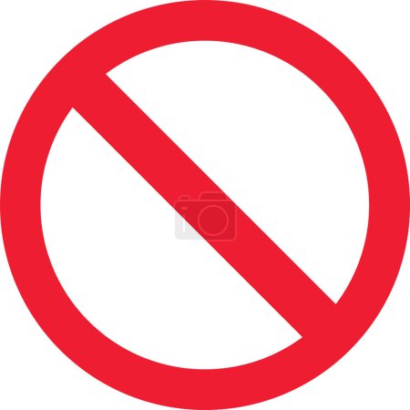 Illustration for Canceled Sign Crossed Out No Wrong Caution Banned. Vector illustration - Royalty Free Image