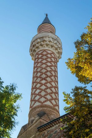 Photo for Minaret tower of Dzhumaya Mosque in Plovdiv, Bulgaria. - Royalty Free Image