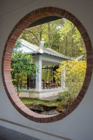 Photo for Pinglin, New Taipei City, Taiwan - March 3, 2023: Pinglin Tea Museum Garden - Royalty Free Image
