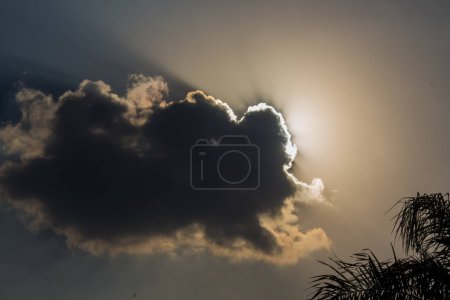 Foto de Nublado cielo belleza disparo, enfoque selectivo con poca profundidad de campo, tomada en El Cairo Egipto por la orilla del río Nilo - Imagen libre de derechos