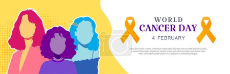 Illustration for Vector design commemorating world cancer day. February 4th world cancer day. awareness and preventing cancer. international cancer day. - Royalty Free Image