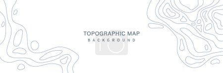 Foto de Fondo de estilo de mapa topográfico abstracto - líneas de círculo onduladas, líneas de onda abstracta fondo texturizado. textura de la línea de contorno del suelo - Imagen libre de derechos
