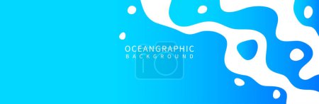 Foto de Fondo oceánico - fondo abstracto de estilo de flujo de agua - líneas forman flujo de agua ondulado, ondas de agua abstractas fondo texturizado. celebración del día del océano - Imagen libre de derechos