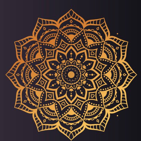 Photo for Beautiful mandala ornament design with geometric circle element made in vectorRealistic Luxury mandala background beautiful mandala design illustration - Royalty Free Image