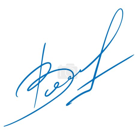 fictitious signature, doodle hand-drawn