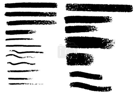 vector set of black ink brush strokes. grunge ink stains and ink strokes. design elements. abstract background for your design. set of black grunge textures. vector illustration.
