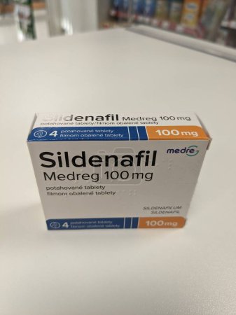 Photo for Sildenafil generics drug from different producers, originally produced by Pfizer under brand name Viagra-used mostly as an erectile dysfunction drug - Royalty Free Image