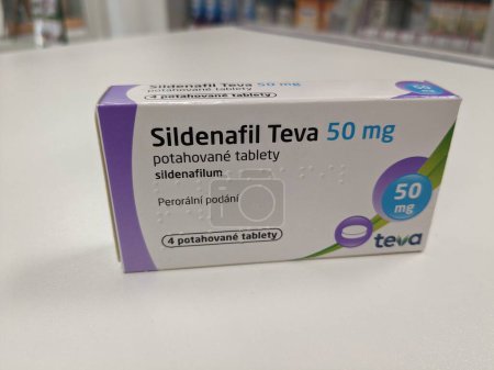 Photo for Sildenafil generics drug from different producers, originally produced by Pfizer under brand name Viagra-used mostly as an erectile dysfunction drug - Royalty Free Image