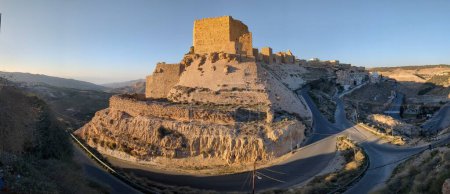Castillo de los Cruzados Medievales en Al Karak Jordania, el fuerte de Al Kerak en el mundo árabe sirvió como un fuerte durante muchos siglos