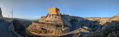Château médiéval des croisés à Al Karak - Jordanie, forteresse d'Al Kerak dans le monde arabe a servi de fort pendant de nombreux siècles