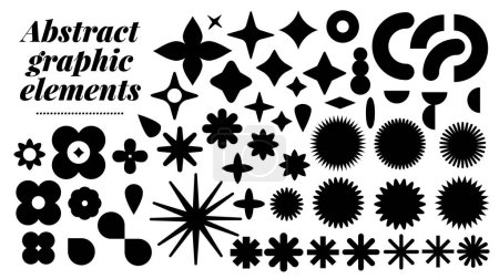 Collection of various shapes. Graphic resources for sale or discount stickers, icons, badges. Various vectorized abstract shapes, circular, elongated, stars.