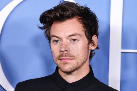 Photo for English singer, songwriter and actor Harry Styles wearing a Gucci suit arrives at the Los Angeles Premiere Of Amazon Prime Video's 'My Policeman' held at the Regency Bruin Theatre on November 1, 2022 in Westwood, Los Angeles, California, United State - Royalty Free Image