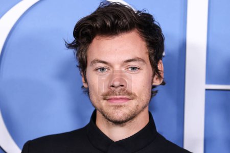 Photo for English singer, songwriter and actor Harry Styles wearing a Gucci suit arrives at the Los Angeles Premiere Of Amazon Prime Video's 'My Policeman' held at the Regency Bruin Theatre on November 1, 2022 in Westwood, Los Angeles, California, United State - Royalty Free Image