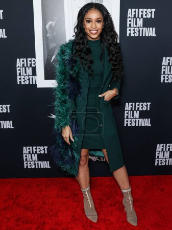 Photo for Journalist Francesca Amiker at the 2022 AFI Fest - Opening Night World Premiere Of Apple Original Films' 'Selena Gomez: My Mind And Me' held at the TCL Chinese Theatre IMAX on November 2, 2022 in Hollywood, Los Angeles, California, United States - Royalty Free Image