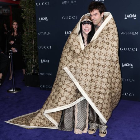 Photo for Billie Eilish and boyfriend Jesse Rutherford arrive at the 11th Annual LACMA Art + Film Gala 2022 presented by Gucci held at the Los Angeles County Museum of Art on November 5, 2022 in Los Angeles, California, United States. - Royalty Free Image