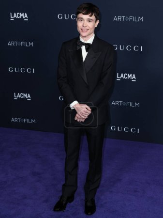 Photo for Elliot Page arrives at the 11th Annual LACMA Art + Film Gala 2022 presented by Gucci held at the Los Angeles County Museum of Art on November 5, 2022 in Los Angeles, California, United States. - Royalty Free Image