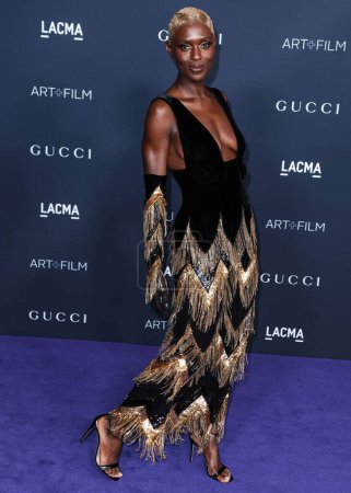 Photo for Jodie Turner-Smith arrives at the 11th Annual LACMA Art + Film Gala 2022 presented by Gucci held at the Los Angeles County Museum of Art on November 5, 2022 in Los Angeles, California, United States. - Royalty Free Image