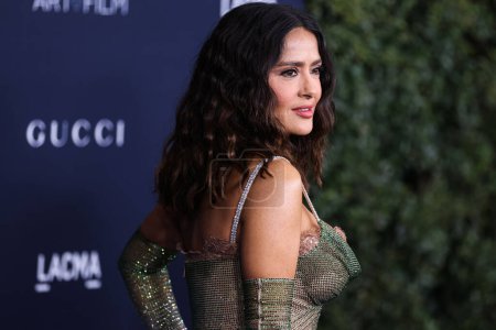 Photo for Salma Hayek Pinault arrives at the 11th Annual LACMA Art + Film Gala 2022 presented by Gucci held at the Los Angeles County Museum of Art on November 5, 2022 in Los Angeles, California, United States. - Royalty Free Image
