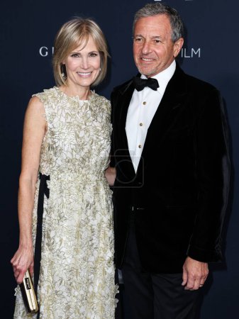 Photo for Willow Bay and husband Bob Iger arrive at the 11th Annual LACMA Art + Film Gala 2022 presented by Gucci held at the Los Angeles County Museum of Art on November 5, 2022 in Los Angeles, California, United States. - Royalty Free Image
