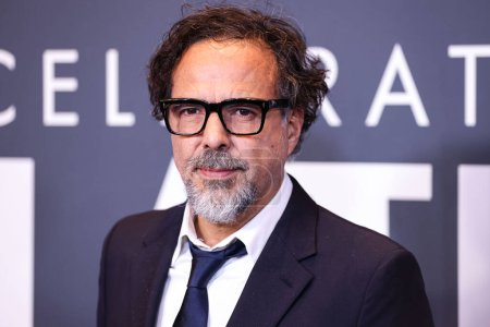Photo for Mexican filmmaker and screenwriter Alejandro Gonzlez Irritu (Alejandro Gonzalez Inarritu) arrives at the Critics Choice Associations 2nd Annual Celebration Of Latino Cinema And Television on November 13, 2022 in Los Angeles, United States. - Royalty Free Image