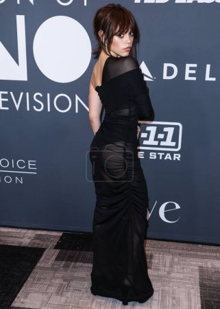 Photo for American actress Jenna Ortega arrives at the Critics Choice Associations 2nd Annual Celebration Of Latino Cinema And Television held at the Fairmont Century Plaza Hotel on November 13, 2022 in Century City, Los Angeles, California, United States. - Royalty Free Image
