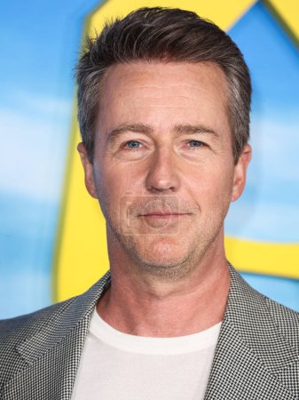 Photo for American actor and filmmaker Edward Norton arrives at the Los Angeles Premiere Of Netflix's 'Glass Onion: A Knives Out Mystery' held at the Academy Museum of Motion Pictures on November 14, 2022 in Los Angeles, California, United States. - Royalty Free Image