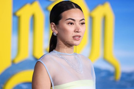 Photo for English actress Jessica Henwick wearing a Tory Burch dress arrives at the Los Angeles Premiere Of Netflix's 'Glass Onion: A Knives Out Mystery' held at the Academy Museum of Motion Pictures on November 14, 2022 in Los Angeles, California - Royalty Free Image