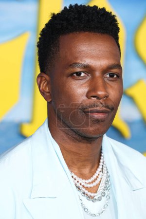 Photo for American actor and singer Leslie Odom Jr. arrives at the Los Angeles Premiere Of Netflix's 'Glass Onion: A Knives Out Mystery' held at the Academy Museum of Motion Pictures on November 14, 2022 in Los Angeles, California, United States - Royalty Free Image