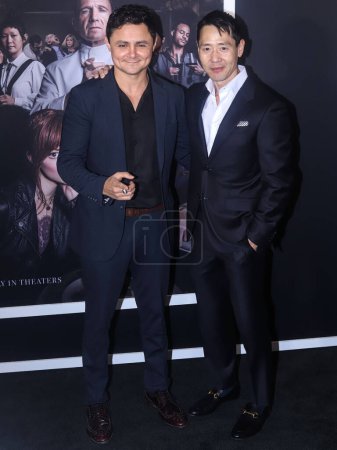 Photo for Guatemalan actor Arturo Castro and American actor Rob Yang arrive at the New York Premiere Of Searchlight Pictures' 'The Menu' held at the AMC Lincoln Square 13 Theater on November 14, 2022 in Manhattan, New York City, New York, United States. - Royalty Free Image