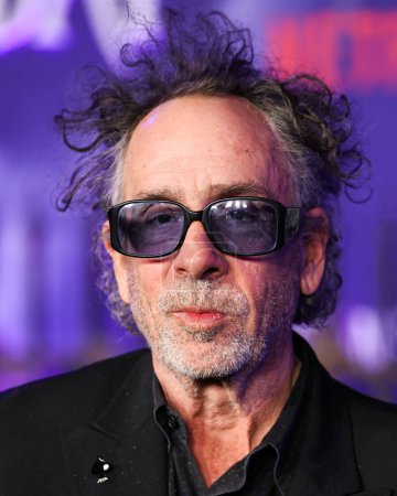 Photo for American filmmaker and artist Tim Burton arrives at the World Premiere Of Netflix's 'Wednesday' Season 1 held at the Hollywood American Legion Post 43 at Hollywood Legion Theater on November 16, 2022 in Hollywood, Los Angeles, California - Royalty Free Image