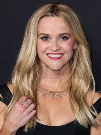 Photo for American actress Reese Witherspoon wearing Tiffany and Co. jewelry arrives at Los Angeles Premiere Of Amazon Prime Video's 'Something From Tiffany's' held at AMC Century City 15 at Westfield Century City on November 29, 2022 in Century City, LA, CA - Royalty Free Image