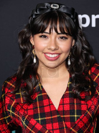 Photo for American actress Xochitl Gomez arrives at the Los Angeles Premiere Of Amazon Prime Video's 'Something From Tiffany's' held at AMC Century City 15 at Westfield Century City on November 29, 2022 in Century City, Los Angeles, California, United States. - Royalty Free Image