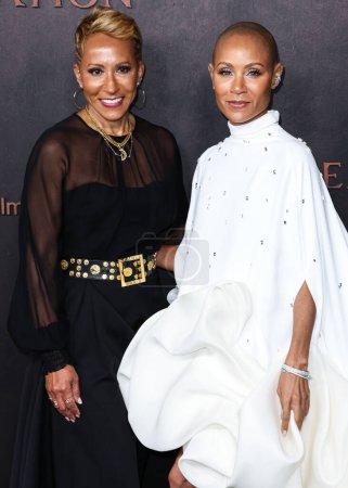 Photo for Adrienne Banfield-Norris and daughter/American actress Jada Pinkett Smith arrive at the Los Angeles Premiere Of Apple Original Films' 'Emancipation' held at Regency Village Theatre on November 30, 2022 in Westwood, Los Angeles, California - Royalty Free Image