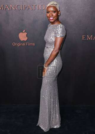 Photo for Alexis Louder arrives at the Los Angeles Premiere Of Apple Original Films' 'Emancipation' held at Regency Village Theatre on November 30, 2022 in Westwood, Los Angeles, California, United States. - Royalty Free Image