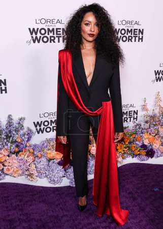 Photo for American actress Kat Graham arrives at the L'Oreal Paris' Women Of Worth Celebration 2022 held at The Ebell of Los Angeles on December 1, 2022 in Los Angeles, California, United States. - Royalty Free Image