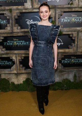 Photo for Audrey Grace Marshall arrives at the Disney+ Original Series 'National Treasure: Edge Of History' Season 1 Red Carpet Event held at the El Capitan Theatre on December 5, 2022 in Hollywood, Los Angeles, California, United States. - Royalty Free Image