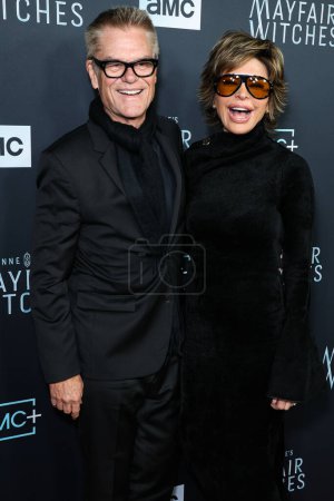 Photo for Harry Hamlin and Lisa Rinna arrive at the Los Angeles Premiere Of AMC Networks' 'Anne Rice's Mayfair Witches' held at the Harmony Gold Theater on December 7, 2022 in Hollywood, Los Angeles, California, United States. - Royalty Free Image