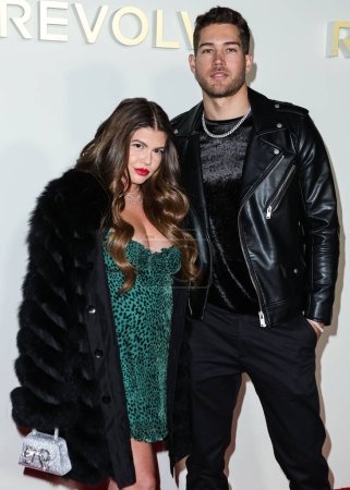 Photo for Chanel West Coast (Chelsea Chanel Dudley) and boyfriend/American model Dom Fenison arrive at REVOLVE x AT&T Present REVOLVE Winterland held at 55 N La Cienega Boulevard on December 8, 2022 in Beverly  Hills, Los Angeles, California, United States. - Royalty Free Image